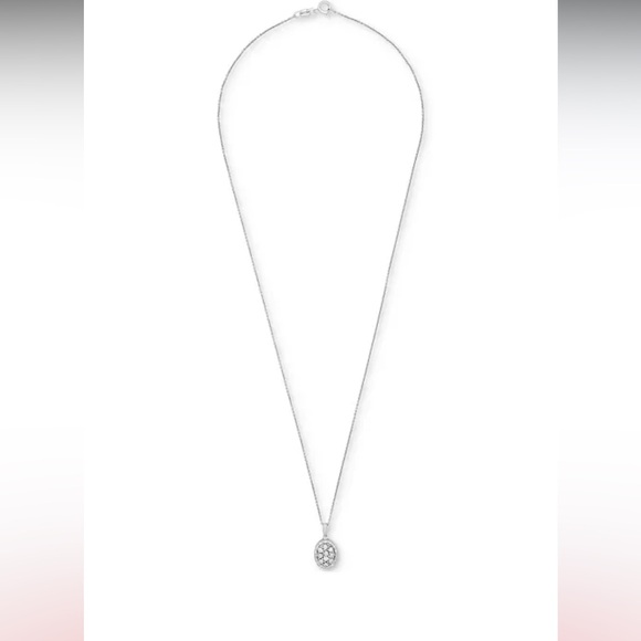 MACY’s nwt Diamond Octagon Halo Cluster 18" Pendant Necklace (free w/ Coach**) - Picture 5 of 6